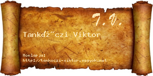 Tankóczi Viktor névjegykártya